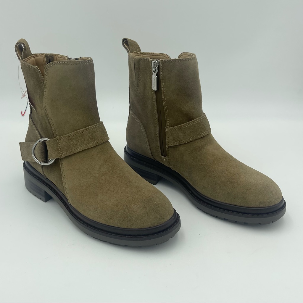 Blondo Renae Taupe Suede -Sz 7-Waterproof Comfort Ankle Boots -Msrp $169